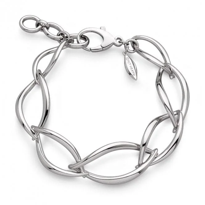 charm bracelet with meaningful symbols for positive energy-Entwine Twine Twist Link Bracelet 70228RP