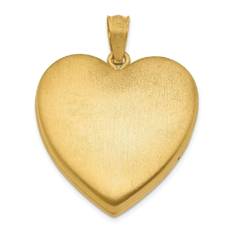 pendant necklace with custom photo engraving -Diamond2Deal 1/20 Gold Filled 4-Frame Enameled Heart Locket Pendant (L- 1.21 Inch, W- 0.94 Inch)