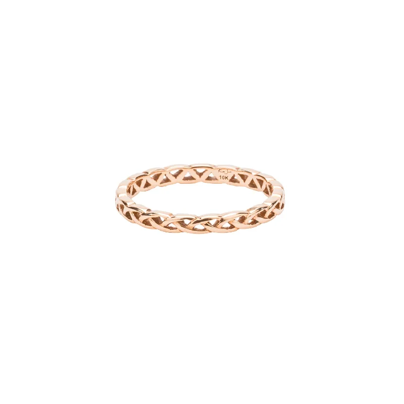 men’s rings with diamonds and rubies for wedding bands-Rose Gold 'Tulla' Ring - Custom Order