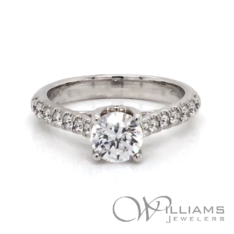 women’s engagement rings with sapphires and diamonds for men-Williams Signature 14 Karat Diamond Engagement Ring