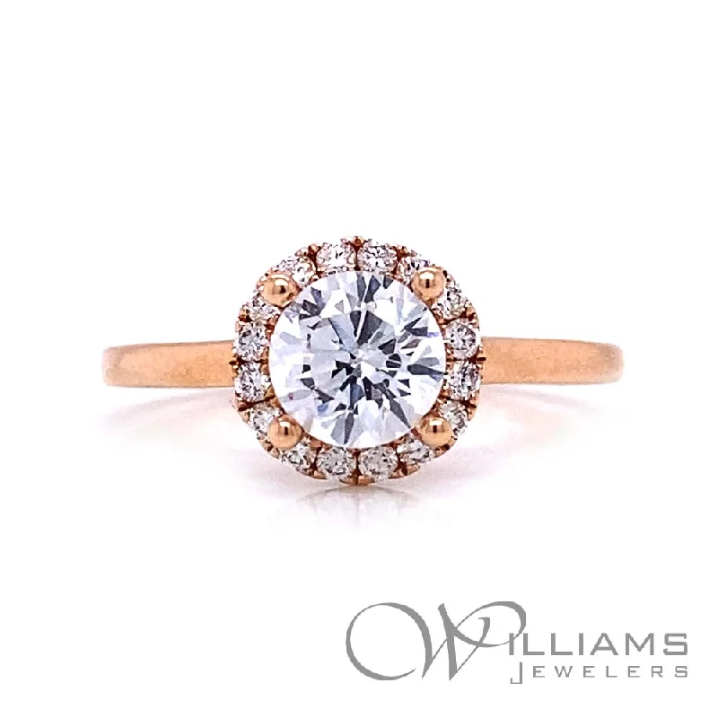 women’s rings with sapphires and rubies for engagement bands-Williams Signature 14 Karat Diamond Engagement Ring