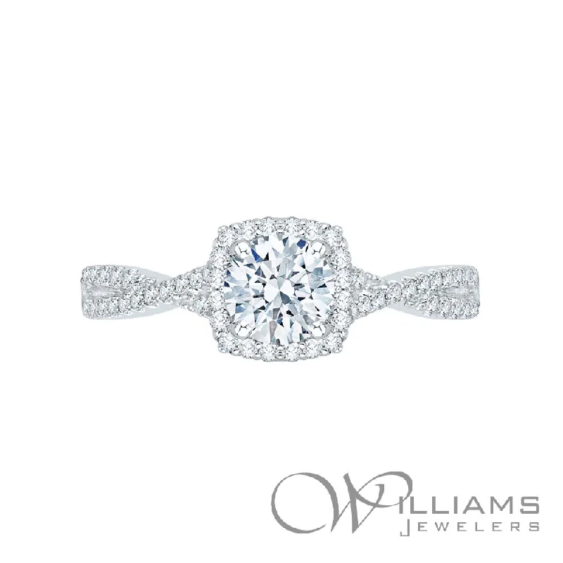 men’s wedding rings with diamonds for wedding bands-Williams Signature 14 Karat Diamond Engagement Ring