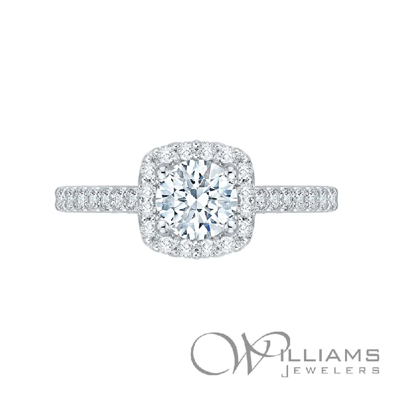 women’s engagement rings with rubies and diamonds for men’s wedding-Williams Signature 14 Karat Diamond Engagement Ring