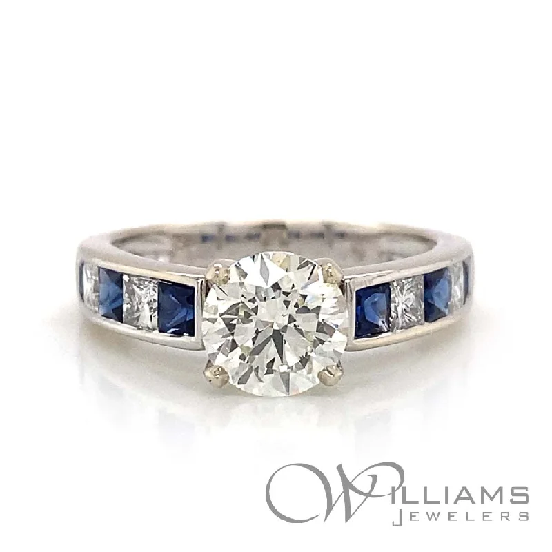 women’s engagement rings with diamonds and sapphires for couples-Williams Signature 14 Karat Diamond Engagement Ring