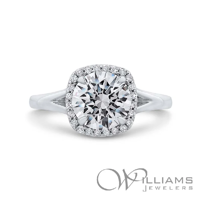 platinum rings with diamonds for men’s wedding bands-Williams Signature 14 Karat Diamond Engagement Ring