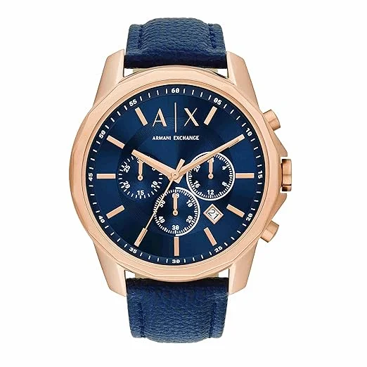 men's watches with bold faces and durable, adjustable bands -Armani Exchange Chronograph Watch for Men AX1723