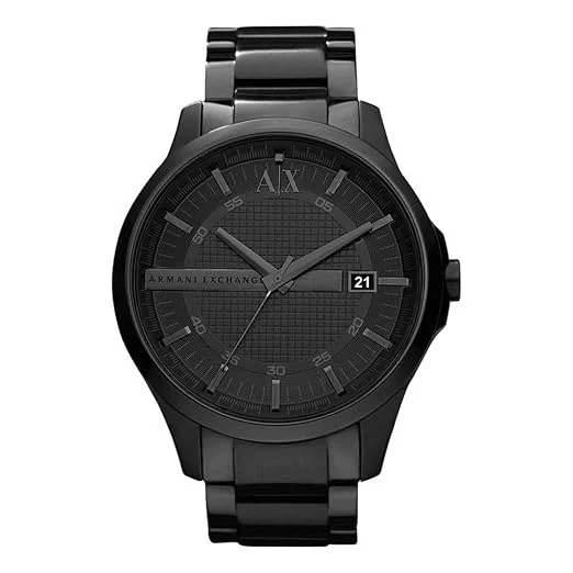 smartwatches for women with customizable fitness tracking and sleep monitor -Armani Exchange Hampton Analog Watch for Men AX2104