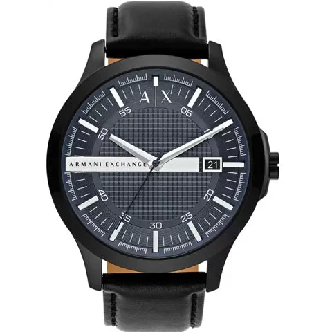 men's watches with luxury leather straps and advanced digital features -Hampton Analog Men