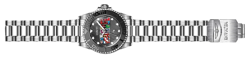 elegant women's watches with leather straps and minimalist faces -Band For Invicta Marvel 36413