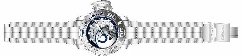 elegant watches for men with stainless steel bands and sleek dials -Band For Invicta NFL 33009