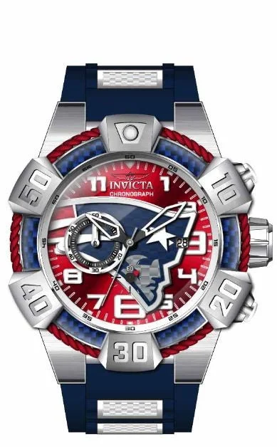 stylish men's watches with chronograph and digital features -Band For Invicta NFL 35781