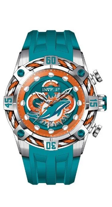 men’s watches with digital displays and interchangeable straps -Band For Invicta NFL 35843