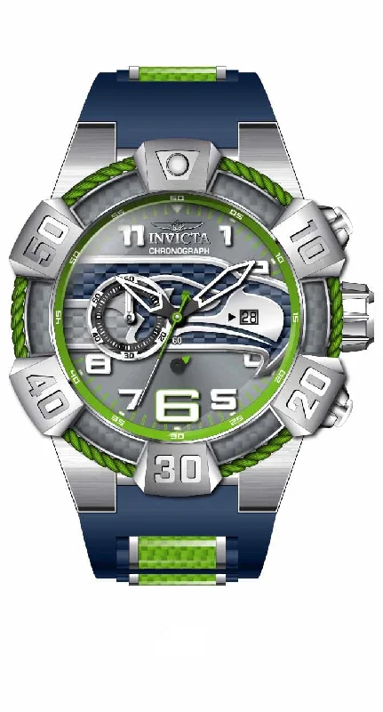 stylish women’s watches with large, round faces and durable bands -Band For Invicta NFL 35869