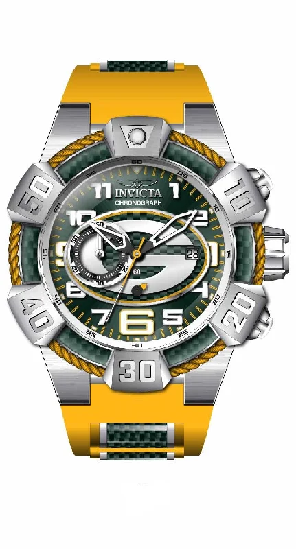 luxury watches for women with slim profiles and gemstone accents -Band For Invicta NFL 35872