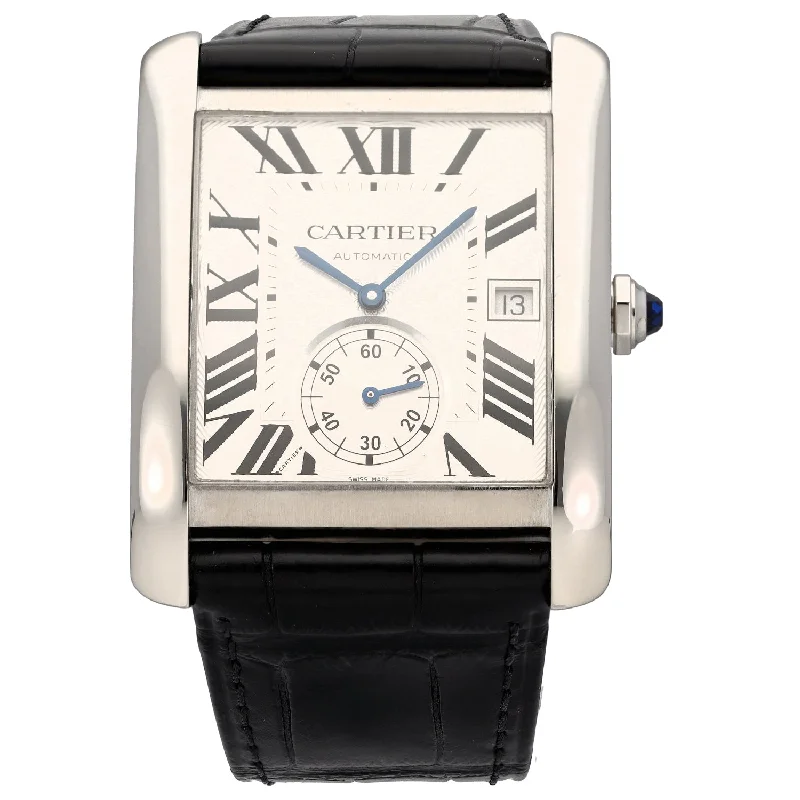 sport watches for women with step counting, heart rate, and sleep tracking -Cartier Tank 3589 33mm Stainless Steel Watch