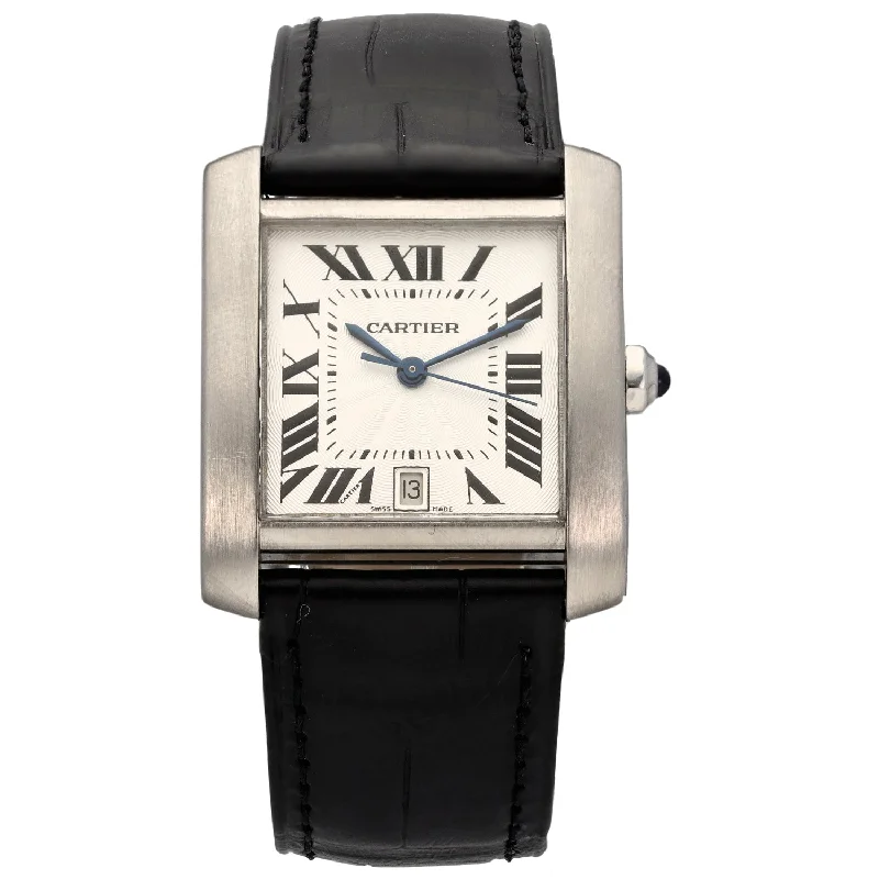 digital watches for women with fitness tracking and health monitoring -Cartier Tank Francaise 2302 28mm Stainless Steel Watch