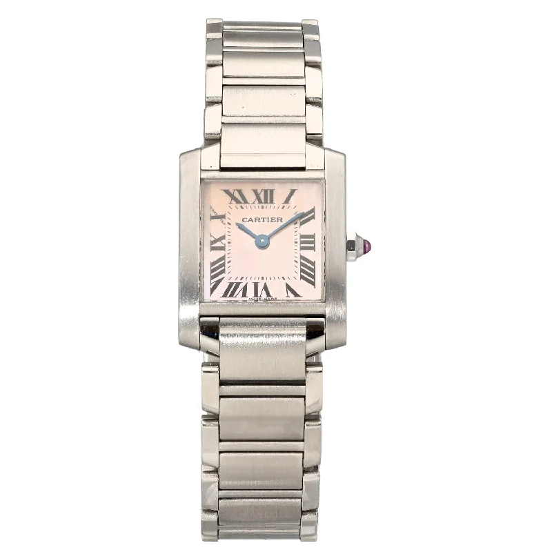 watches for men with sleek, elegant designs and modern movement technology -Cartier Tank Francaise 2384 20mm Stainless Steel Watch