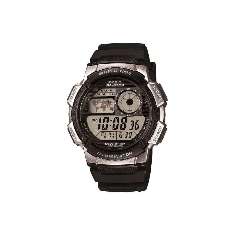 women's watches with minimalistic designs and slim metal bands -Casio Gents Classic Digital Black Collection Watch