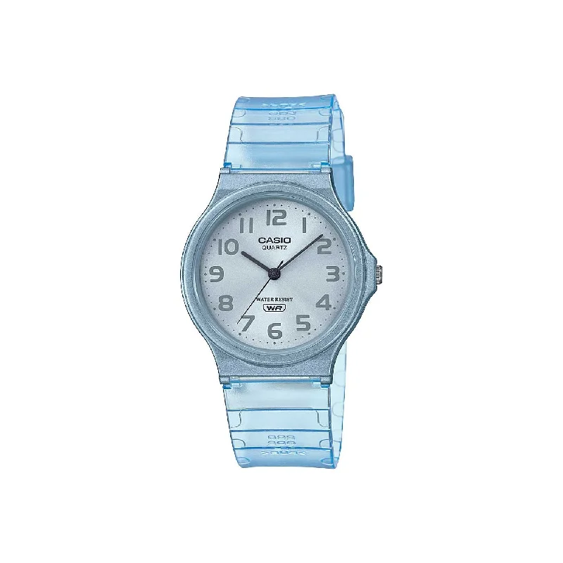 stylish watches for women with minimalist faces and colorful bands -Casio Collection Classic Sky Blue Watch