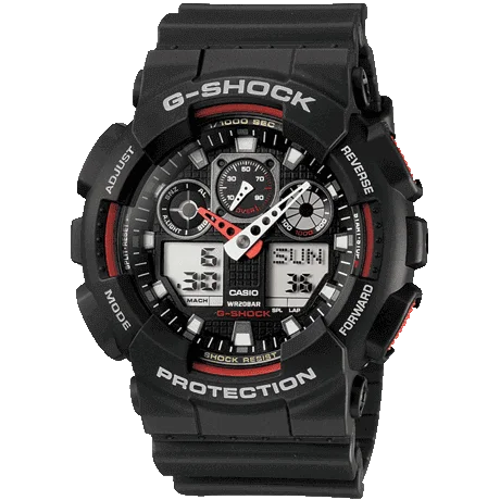 luxury women’s watches with adjustable straps and gemstone details -Casio G-Shock Black & Red Watch