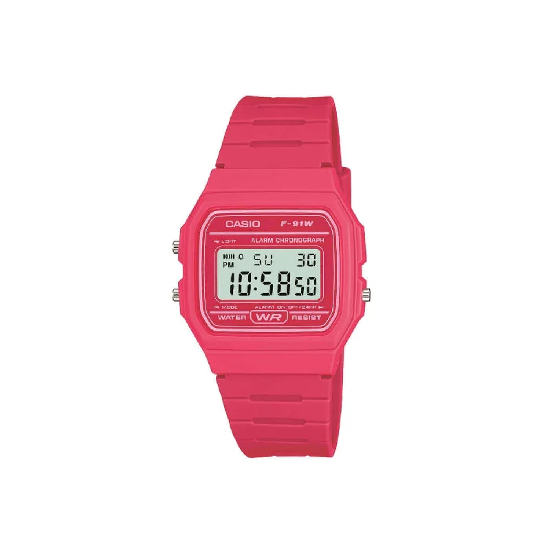 men's watches with ceramic cases and sophisticated digital functions -Casio Vintage Pink Digital Watch