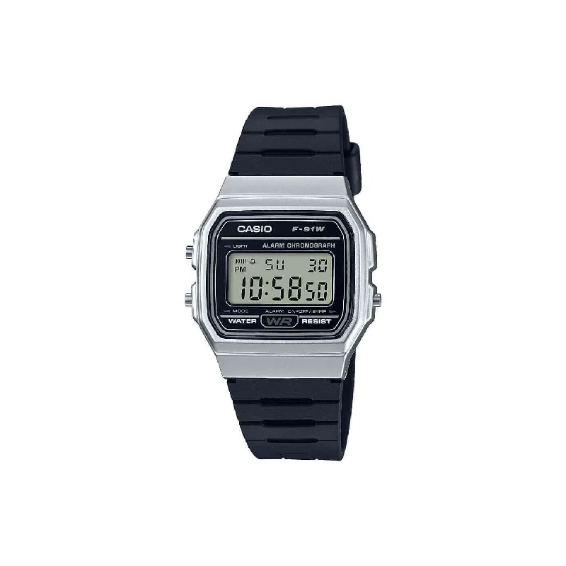 watches for men with solar-powered movement and water-resistant cases -Casio Vintage Styled Silver Watch