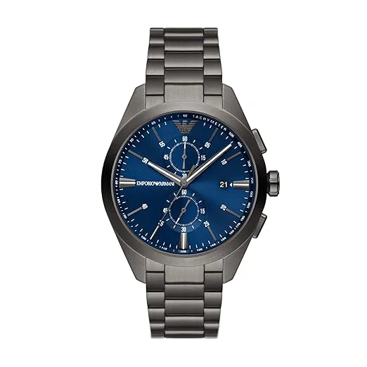 sport watches for women with integrated heart rate and step tracking -Emporio Armani Chronograph Analog Watch for Men AR11481