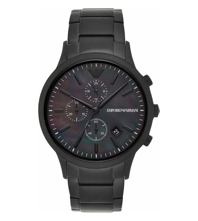 watches for men with advanced digital features and elegant design -Emporio Armani Renato Chronograph Analog Watch for Men AR11275