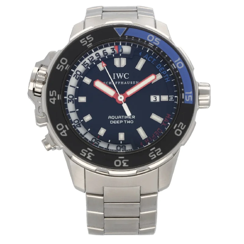 watches for men with multi-functional dials and durable rubber bands -IWC Aquatimer IW354703 46mm Stainless Steel Watch