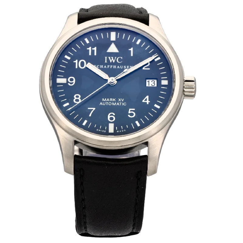 luxury watches for men with hand-crafted details and unique designs -IWC Pilot's Mark XV IW3253 38mm Stainless Steel Watch