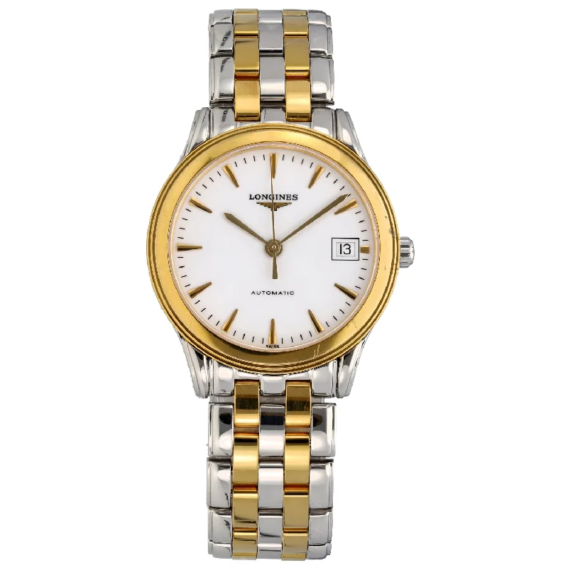 stylish watches for men with sport and casual wear designs -Longines Flagship L4.774.3 36mm Bi-Colour Watch