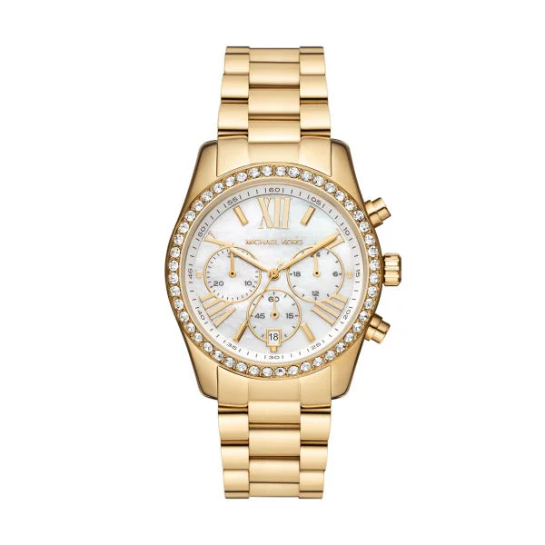 men's watches with modern designs and solar-powered features -Michael Kors Gold Lexington Chronograph Watch