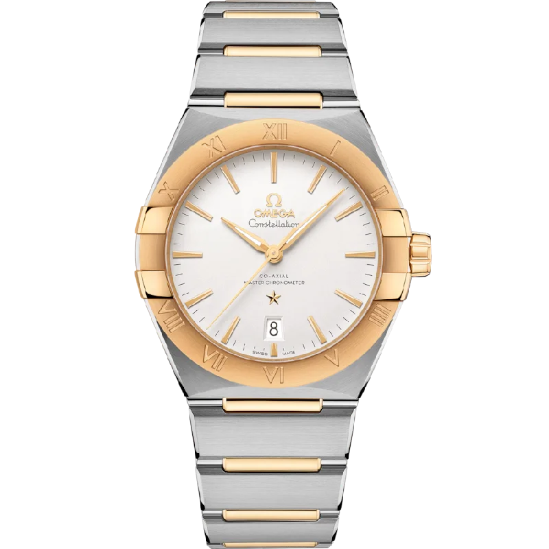 women's watches with elegant designs and interchangeable bands -Omega Constellation White Dial Men 39MM