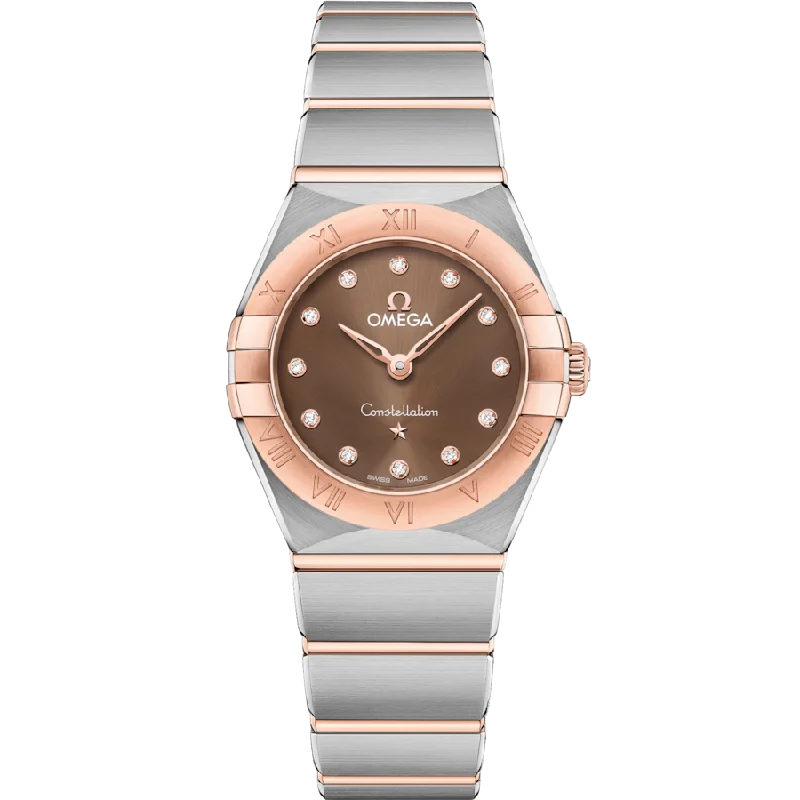 women’s watches with unique design features and modern aesthetics -Omega Constellationladies Brown Dial Women 25MM