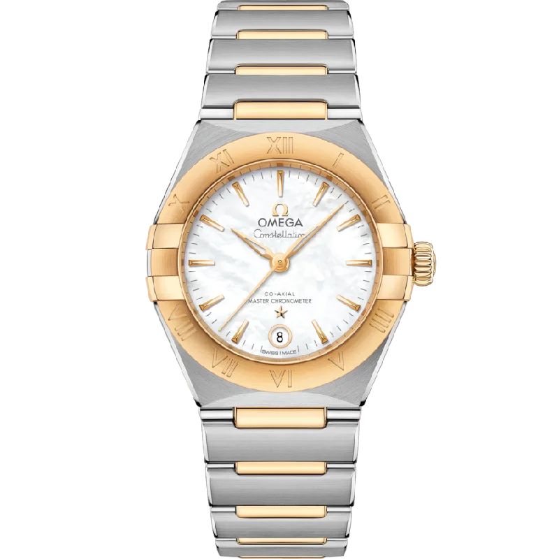 durable watches for men with scratch-resistant sapphire crystal glass -Omega Constellationladies Silver Dial Women 29MM