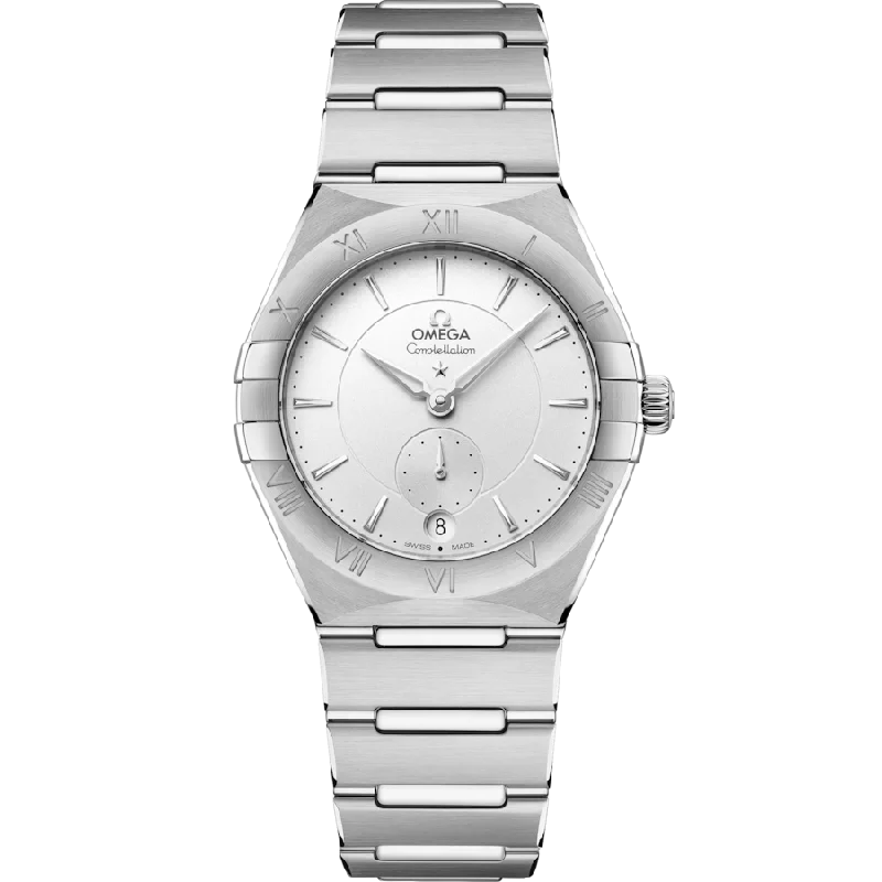 digital watches for men with multiple time zone tracking and alarms -Omega Constellationladies Silver Dial Women 34MM