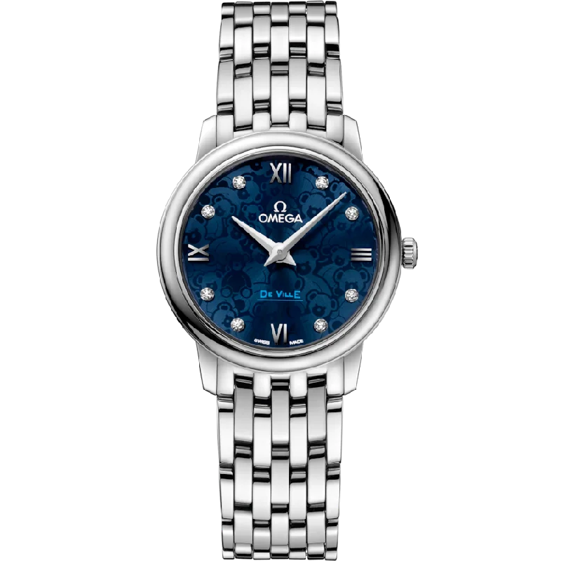 watches for women with multi-functional designs and customizable features -Omega De Ville Omega Ladiesblue Dial Women 27MM