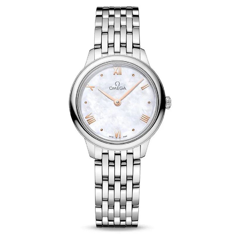 digital sport watches for women with heart rate and fitness tracking -Omega De Ville Omega Ladieswhite Dial Women 30MM