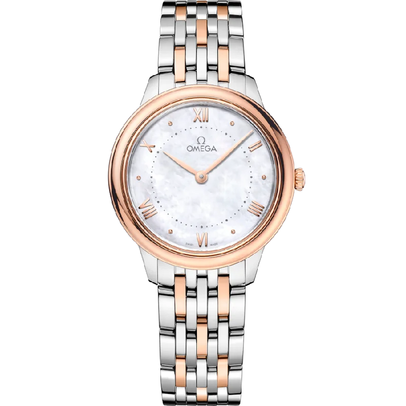 watches for women with interchangeable straps and colorful designs -Omega De Ville Omega Ladieswhite Dial Women 30MM