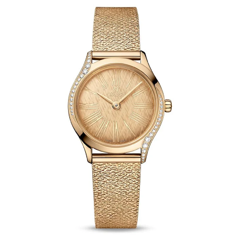 watches for women with sleek designs and elegant metal bands -Omega De Ville Omega Ladiesyellow Dial Women 26MM