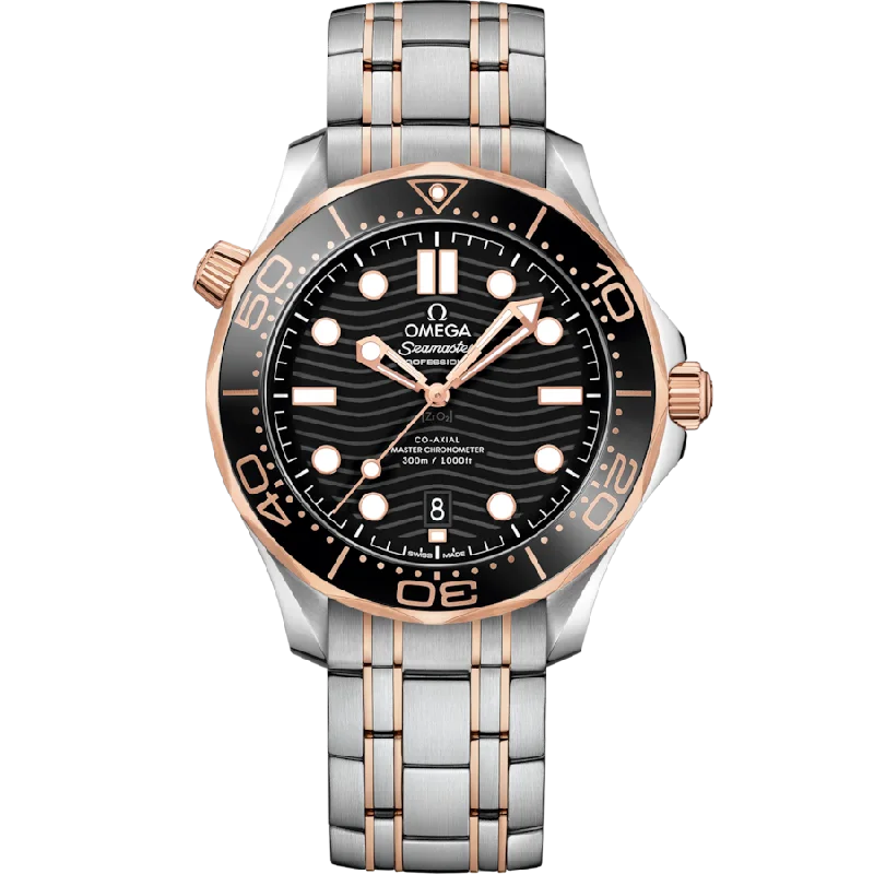 luxury watches for women with sleek dials and premium straps -Omega Seamaster Black Dial Men 42MM