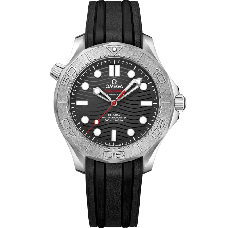 luxury watches for men with precision movement and intricate details -Omega Seamaster Black Dial Men 42MM