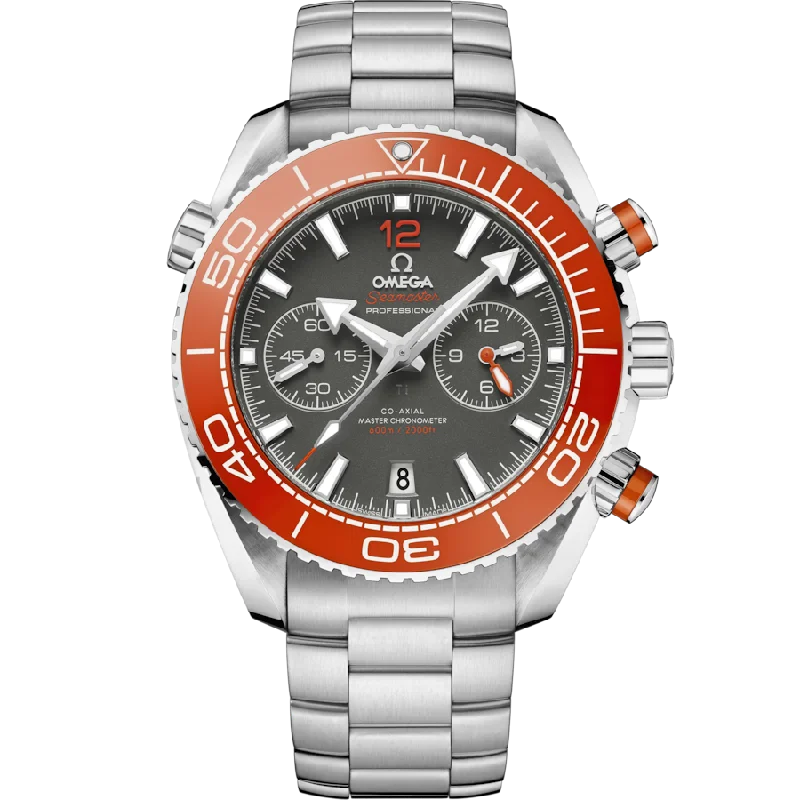 men’s watches with ceramic bands and luxury movement technology -Omega Seamaster Planet Ocean 600M Co-Axial Master Chronometer Grey Dial Men 45.5MM