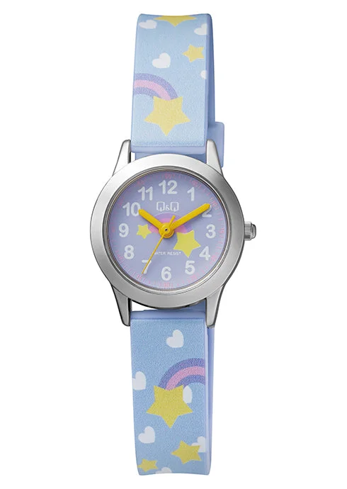 watches for women with sleek designs and elegant metal bands -Q&Q Girls Rainbow Watch