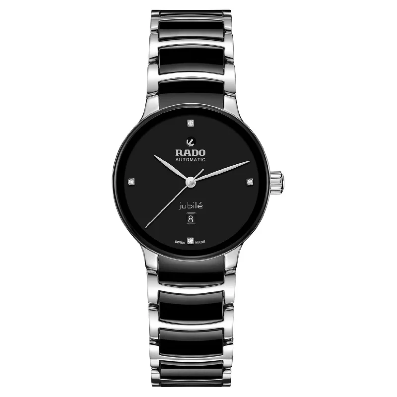 smartwatches for men with fitness, sleep, and wellness tracking -Rado Centrix Black Dial Women 31mm