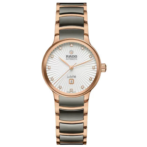 sport watches for men with rugged designs and multi-sport tracking -Rado Centrix White Dial Women 30.5mm