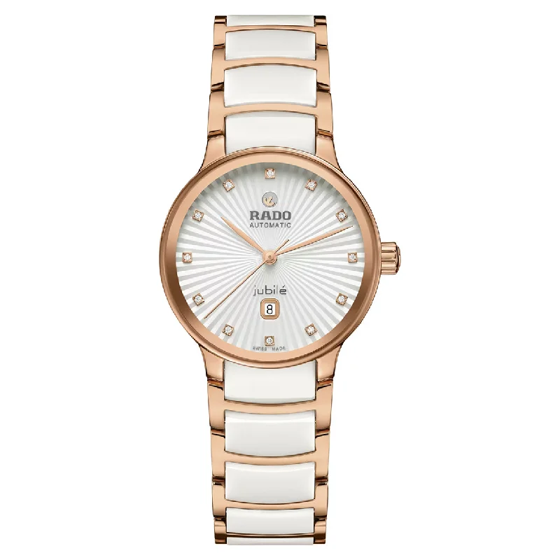 sport watches for men with fitness apps and advanced tracking features -Rado Centrix White Dial Women 30.5mm