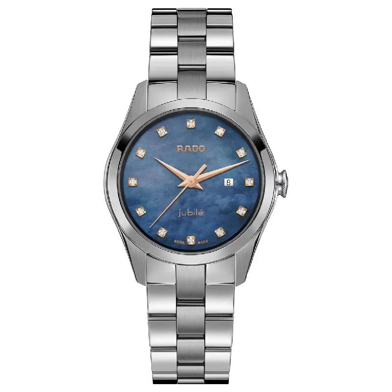 smartwatches for women with advanced fitness and wellness features -Rado Hyperchrome Blue Dial Women 30.6mm