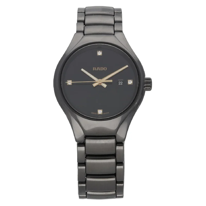 sport watches for women with real-time tracking and GPS features -Rado True 111.0059.3 30mm Ceramic Watch