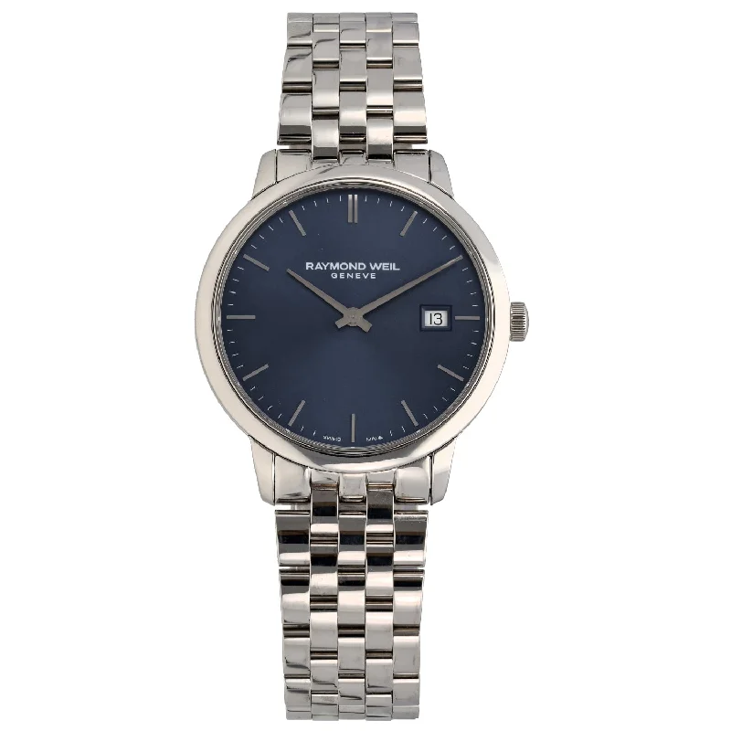 men's watches with modern designs and solar-powered features -Raymond Weil Toccata 5485 38mm Stainless Steel Watch